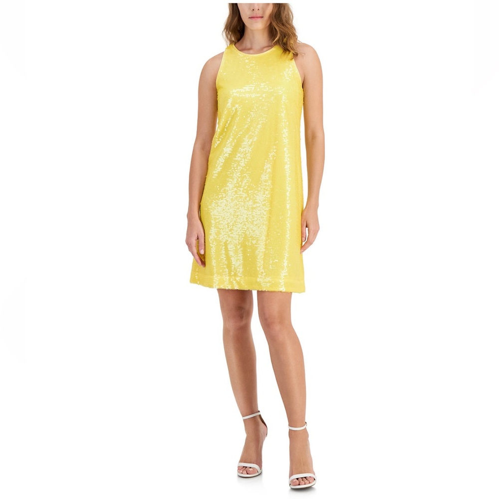 Anne Klein Women's Sleeveless Sequin Shift Dress